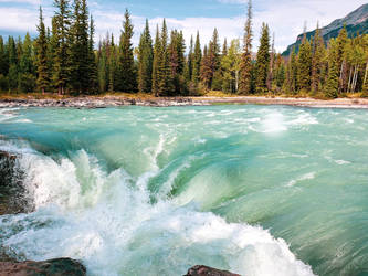 Athabasca River by dashakern