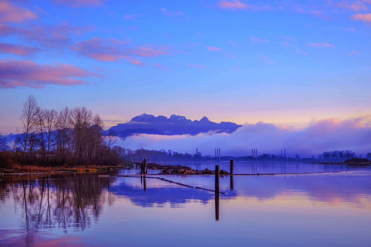 Pitt River in Winter by dashakern on DeviantArt