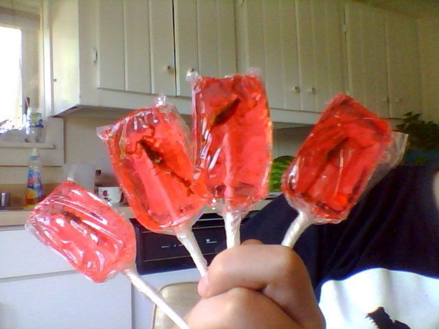 Strawberry scorpion pops