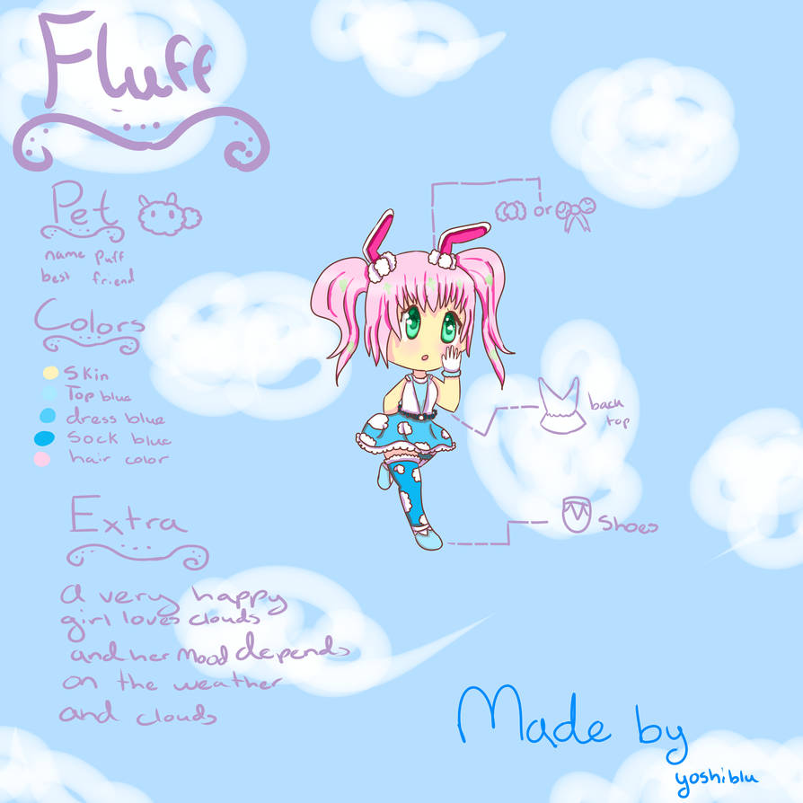 Fluff Character Design by Yoshiblu on DeviantArt