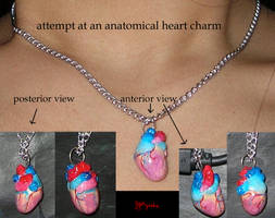 Anatomical Heart Charm Attempt