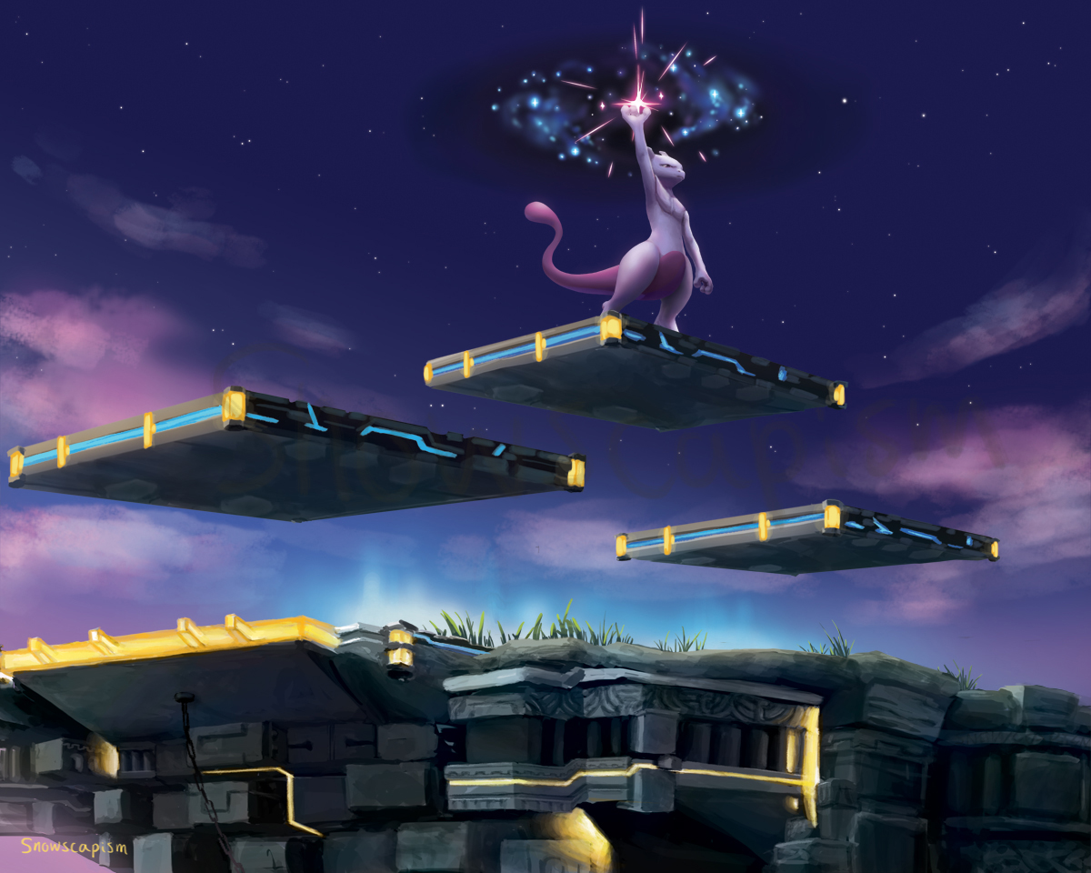 Mewtwo atop Battlefield