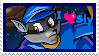 A stamp of Sly Cooper.