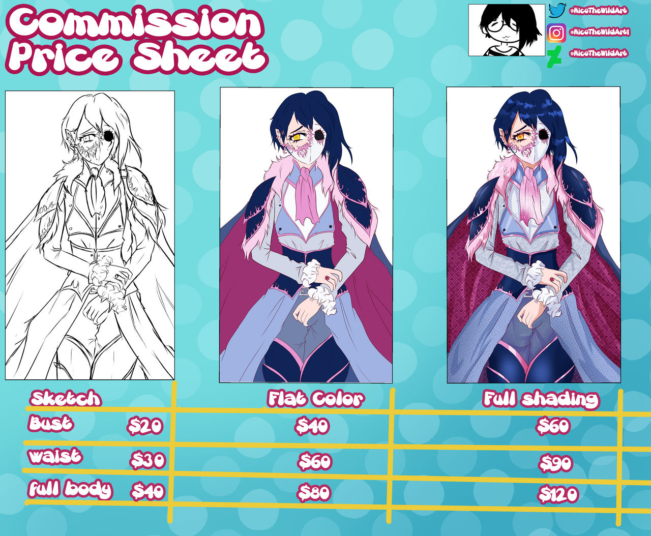 Cosplay Commission.pdf Commission sheet by Nicothewildart on DeviantArt