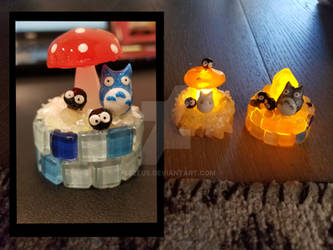 LED mini mushroom/crystal lights