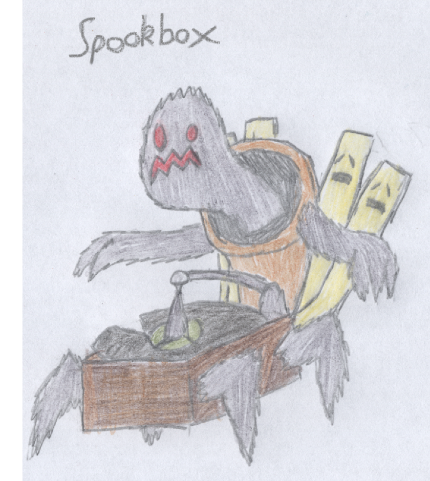 Spookbox, the Corrupted Sound Pokemon