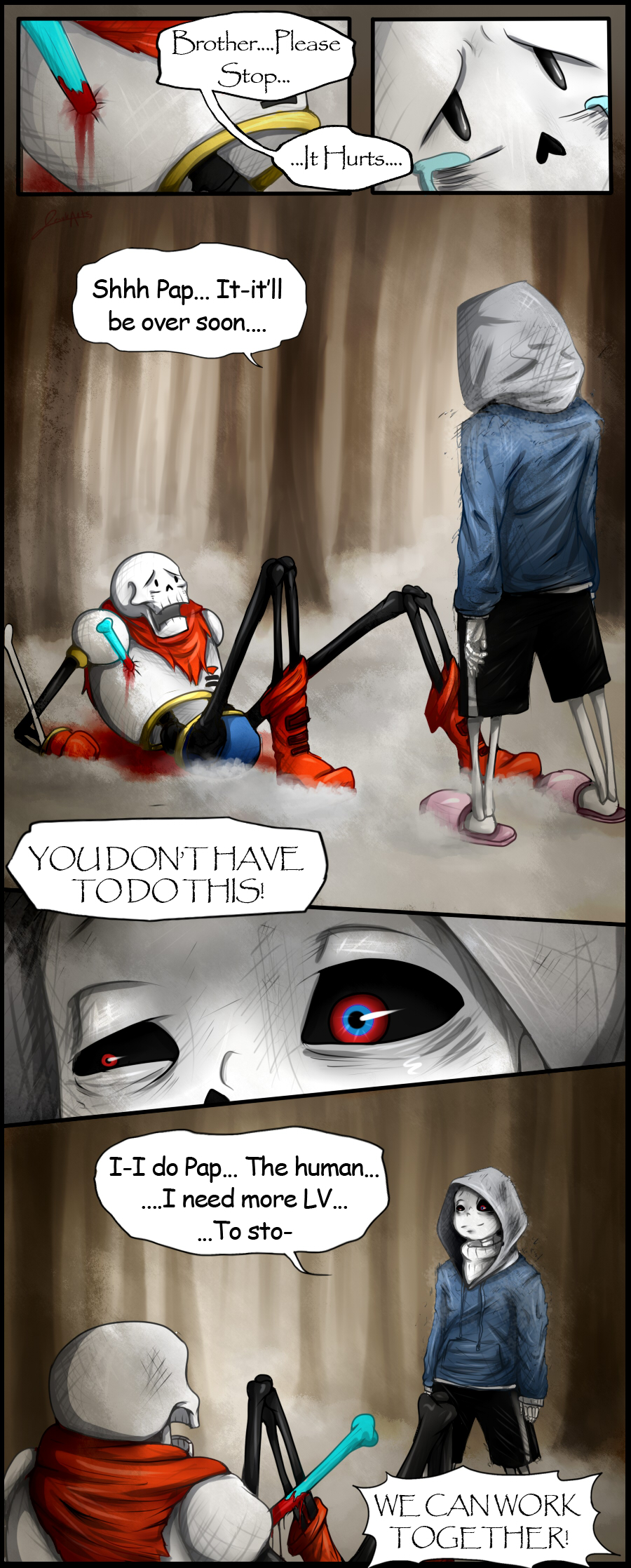 DustTale Comic Page 1