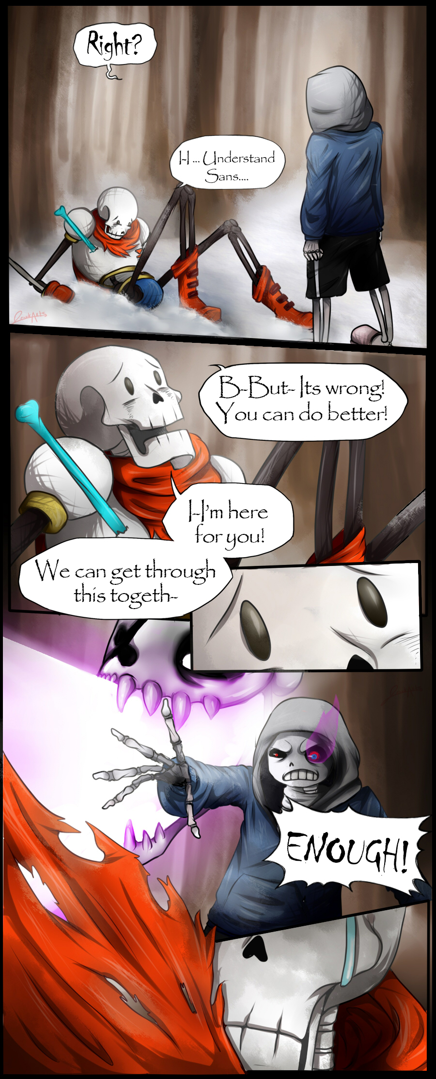 DustTale Comic Page 4