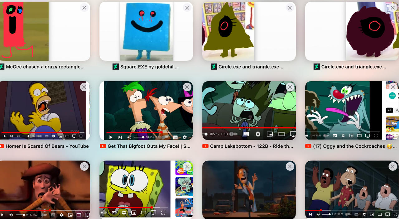 12 male characters scared by goldchild1 on DeviantArt