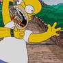 Homer gets strangled
