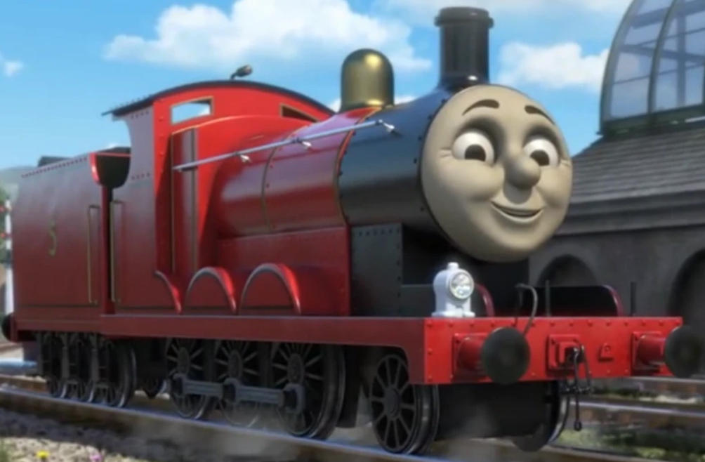 James the red engine by goldchild1 on DeviantArt