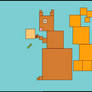 The squares are making a picture