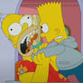 Bart strangling Homer