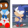 Classic Caiden and SatAm Young Sonic