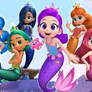 Purple and her friends in mermaid form