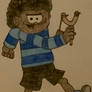 Caiden the Cheeky in Beano 1995 Style