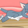 Tom chasing Jerry