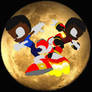 Caiden and Mysterious SA2 Moon Pose