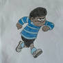 Caiden the Cheeky in Beano 09 style