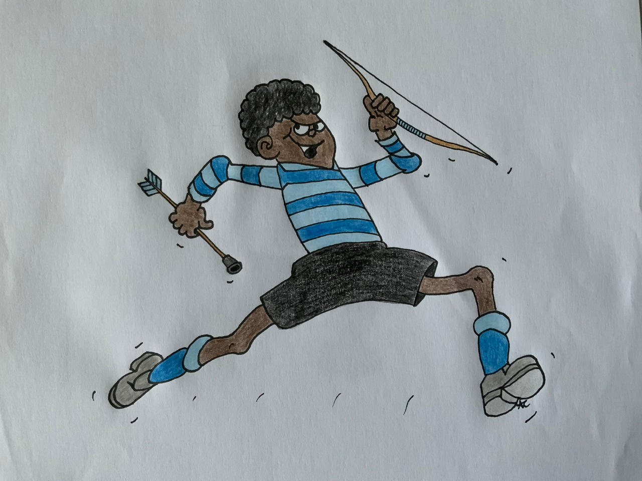 Caiden the Cheeky in Beano 60's style