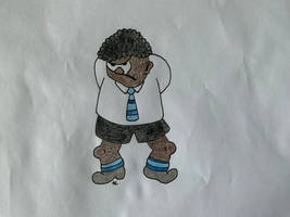 Caiden the Cheeky in Beano 50's style