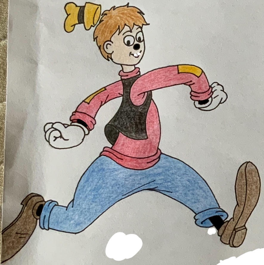 Mark Alan dress up as Goofy