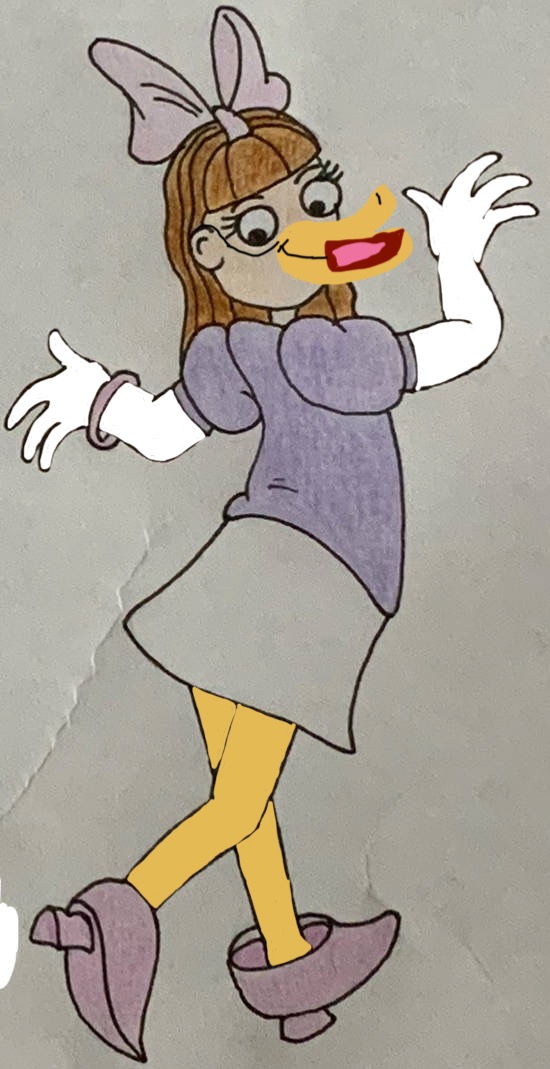 Ella Lewis dress up as Daisy Duck