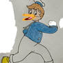 Duke Williams dress up as Donald Duck