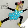 Annie Bates dress up as Minnie Mouse