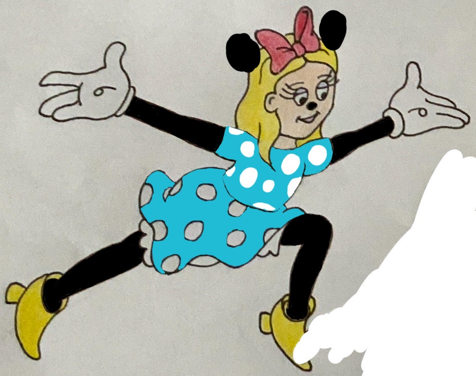Annie Bates dress up as Minnie Mouse