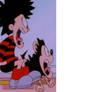 Dennis and Gnasher scared reaction meme template