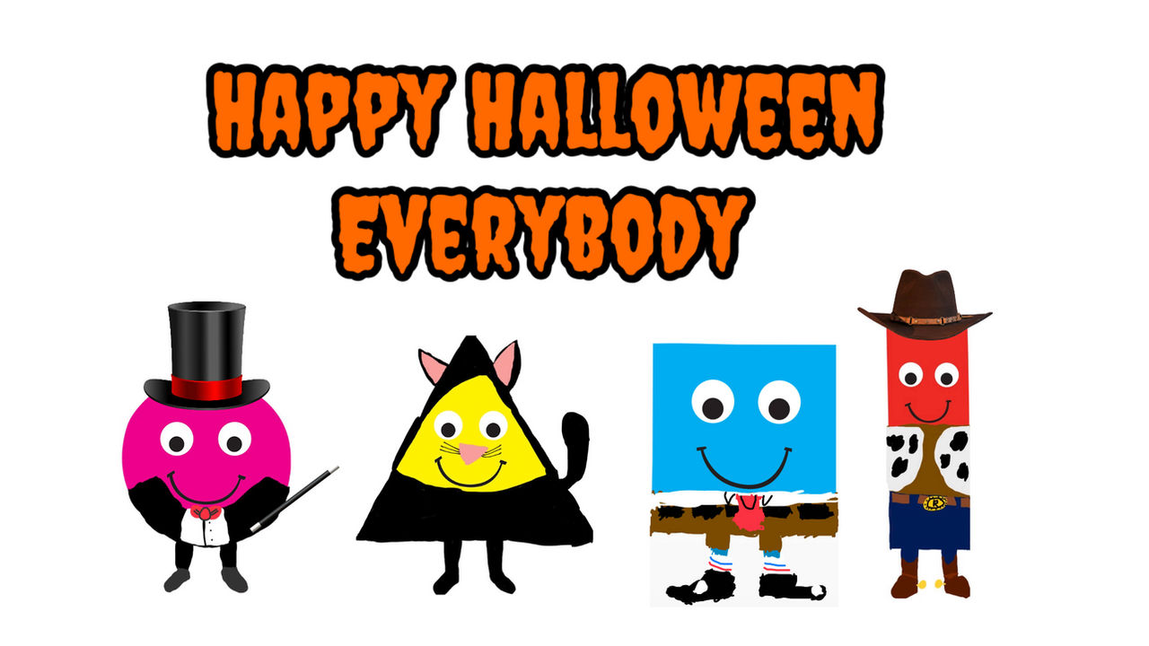 The shapes in their costumes