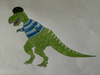 Cheeky Tyrannosaurus in Horrid Henry Style