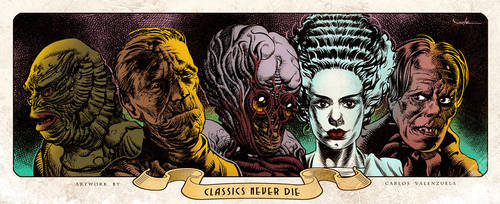 Classic Monsters - Print