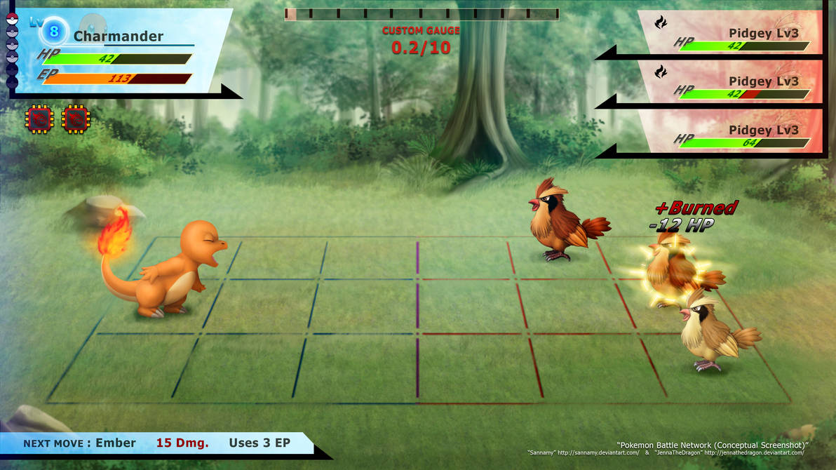Battle Project Pokemon Pokemon Battle Network (Concept Art) by sannamy on DeviantArt