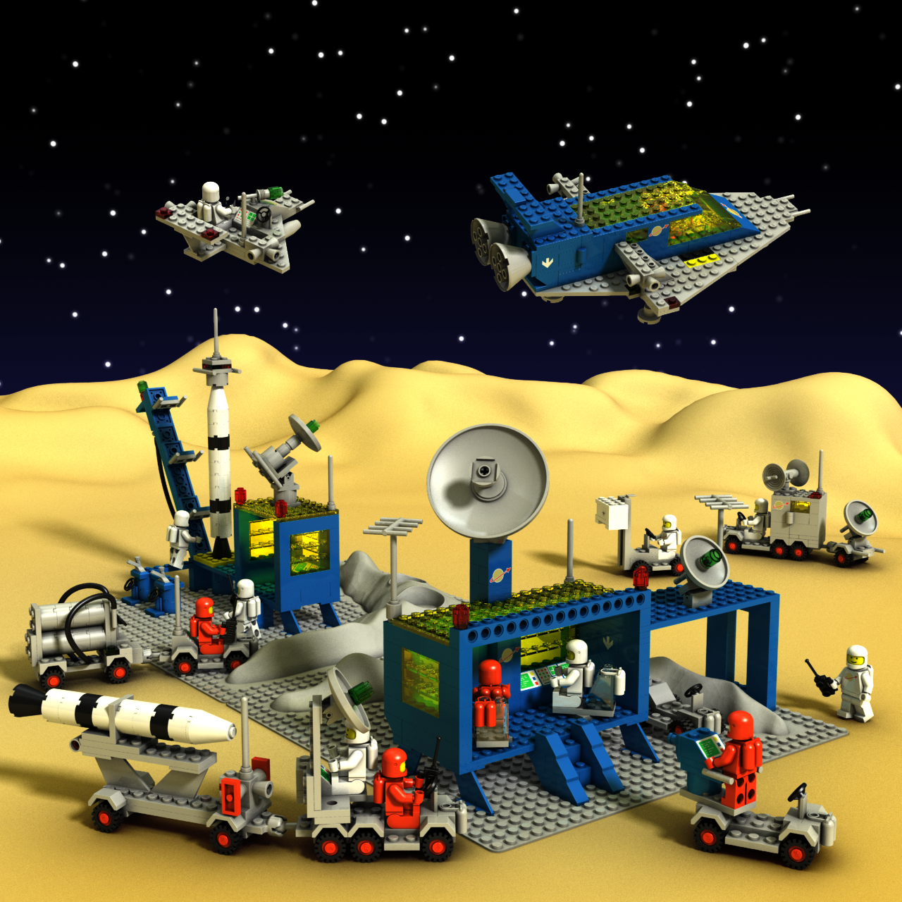 Lego Spaceman Drawing LEGO Classic Space scene 1 by zpaolo on DeviantArt