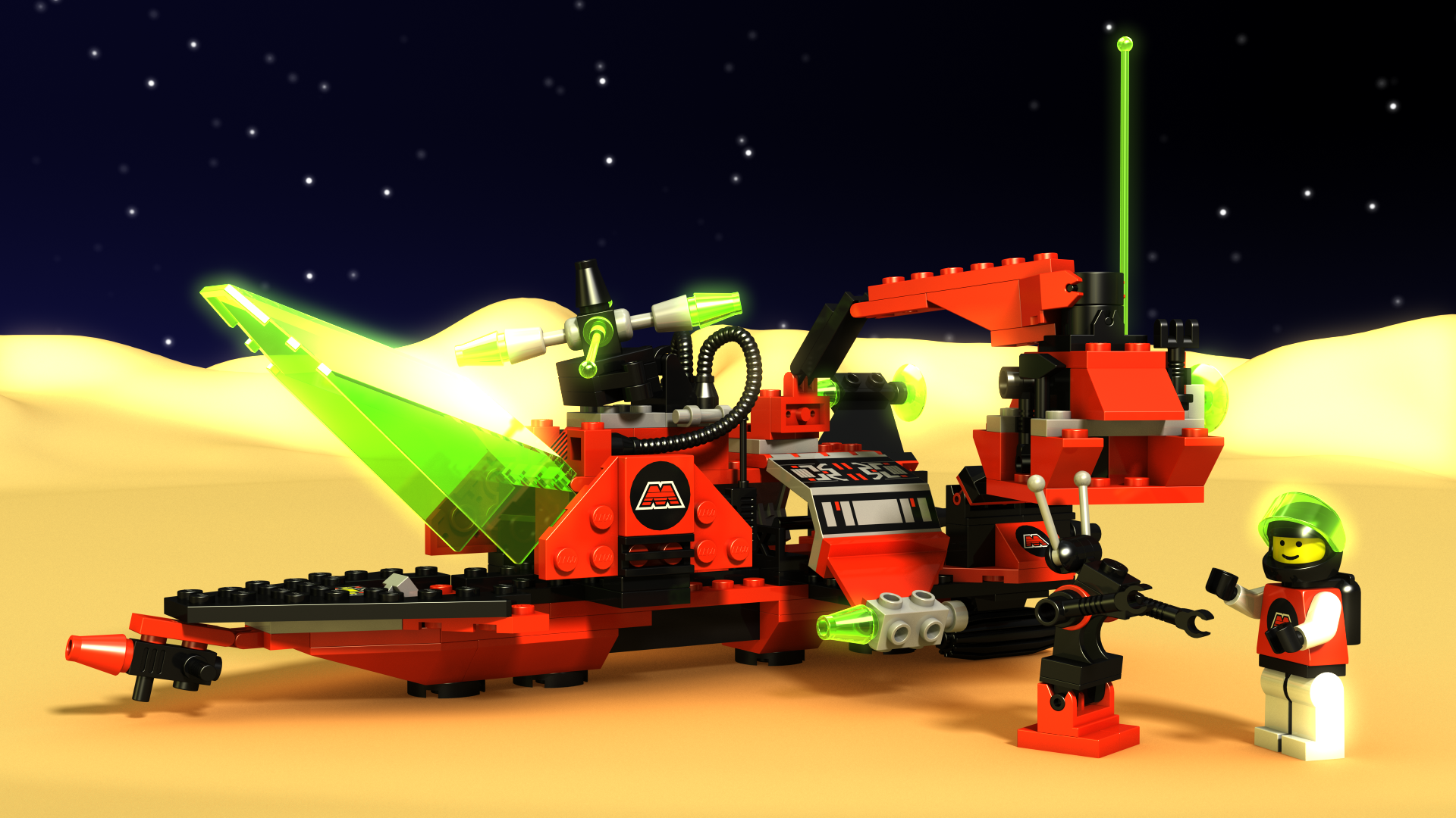 LEGO M-Tron scene