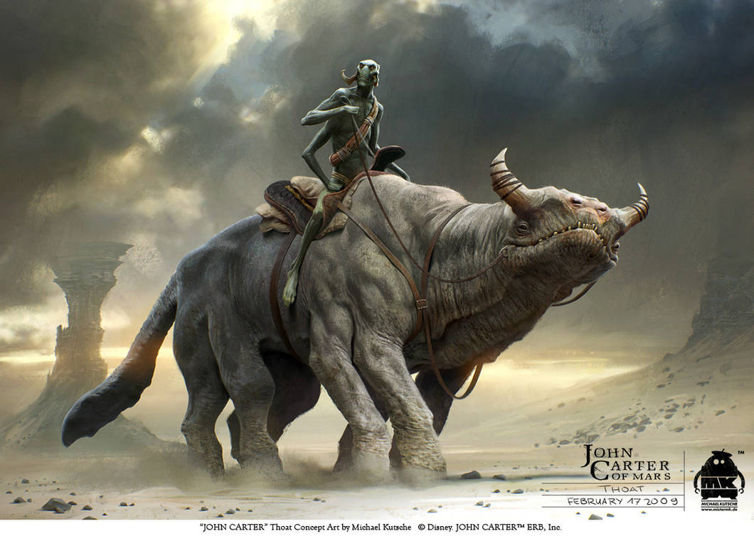 John Carter - Thoat Concept Art