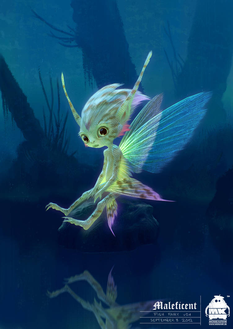 Maleficent: Fish Fairy Character Design by michaelkutsche on DeviantArt