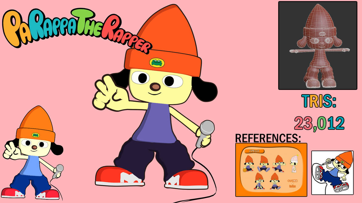 PaRappa The Rapper 3D Model by junior3dm on DeviantArt