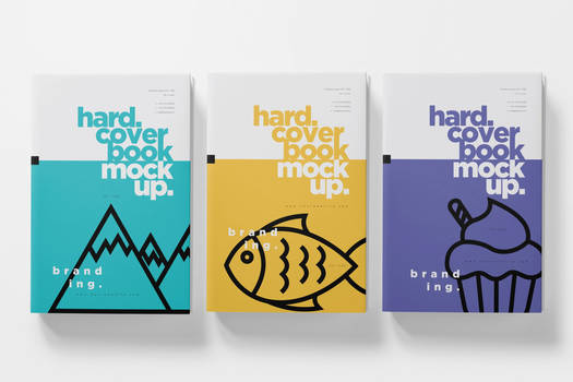 Dust Cover   Hardcover Book Mockups