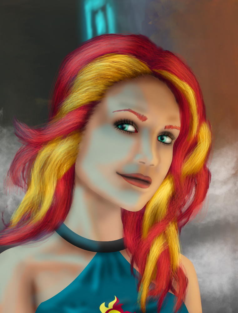 Shadowrun Sunset Shimmer (Commission)