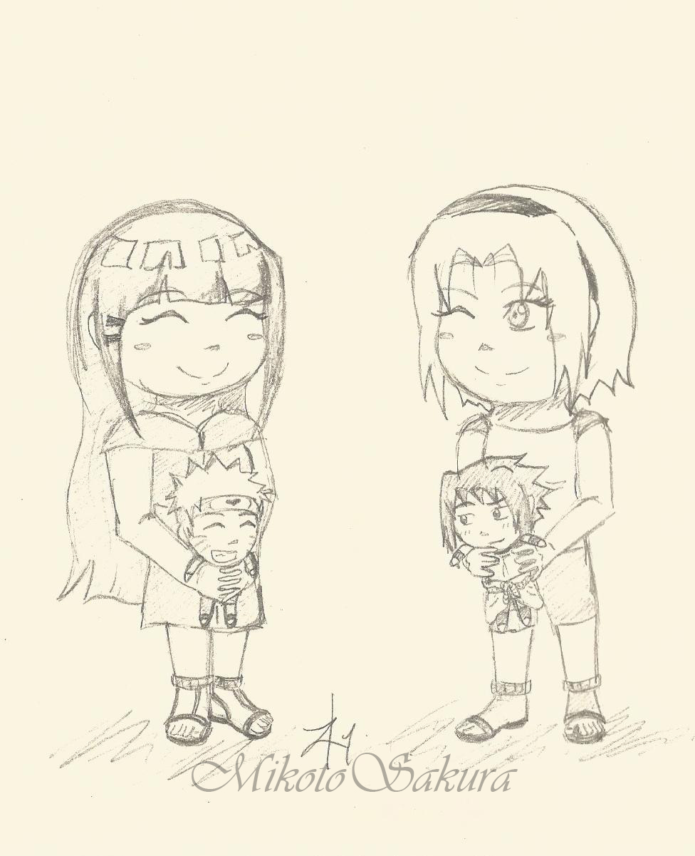 SasuSaku NaruHina Chibis