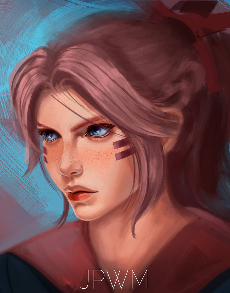 Rimaya portrait speed render 3 by ExistingPhantom on DeviantArt