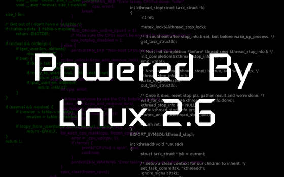 Powered by Linux 2.6