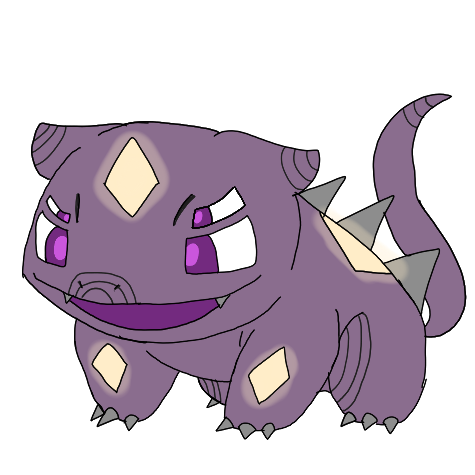 Dark Type Bulbasaur by GreenThePenguin on DeviantArt