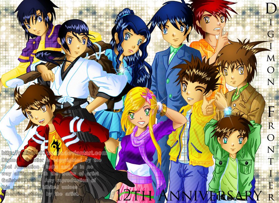 Power Rangers Digimon Frontier Deviantart Digimon Frontier: 12th Anniversary by Galistar07water on DeviantArt