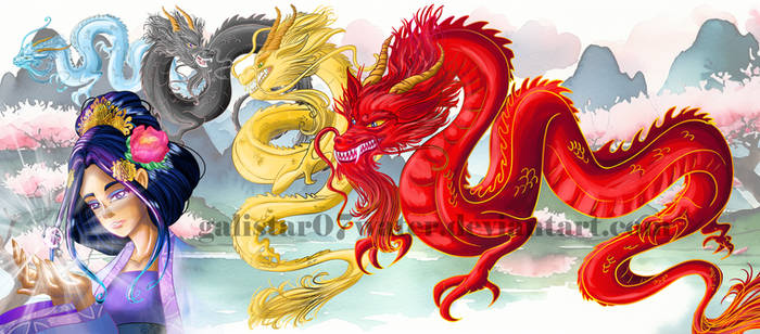 W.I.T.C.H. Year of the Dragon by Galistar07water