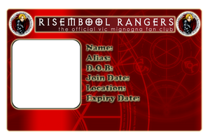 DA Ranger Card Templet