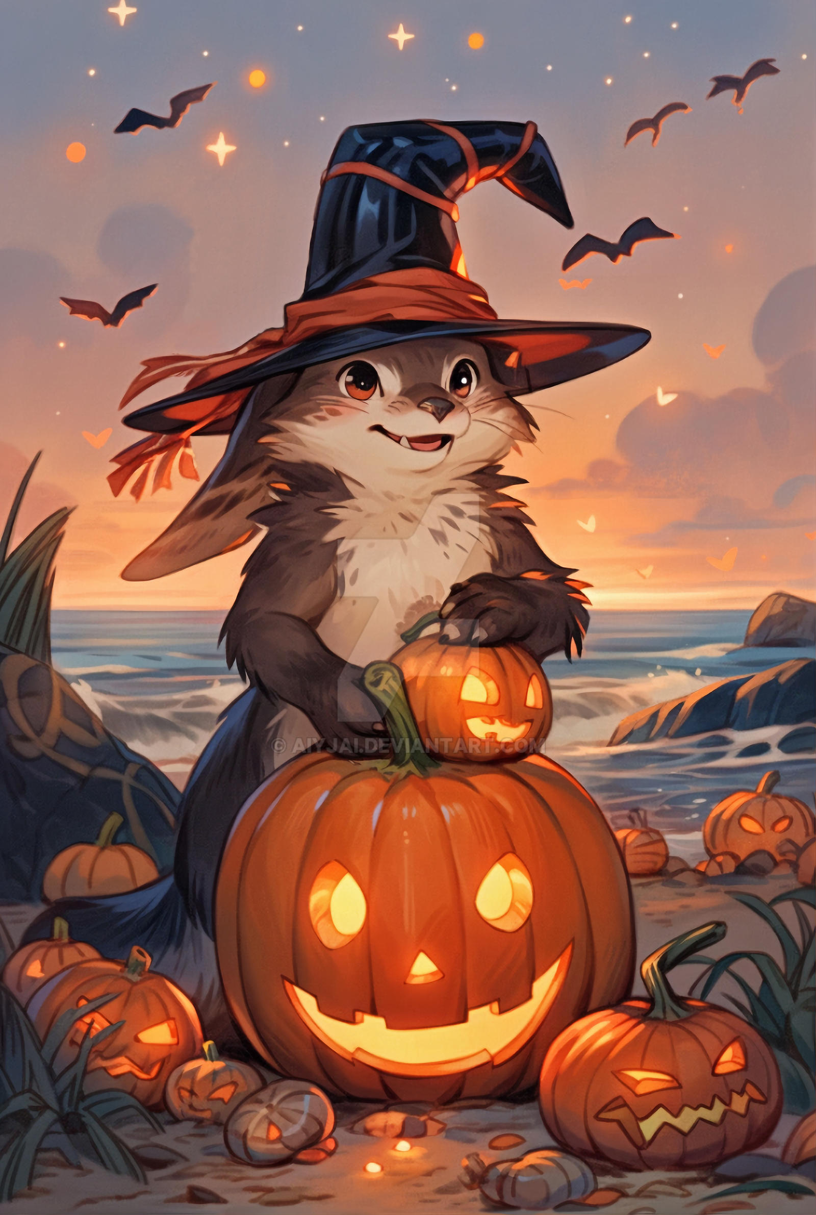 Rabbit's Pumpkin Surprise by AiyJai on DeviantArt